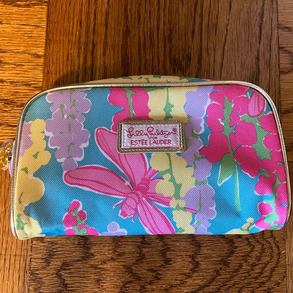 Estee Lauder Lilly Pulitzer Vibrant Floral Pouch